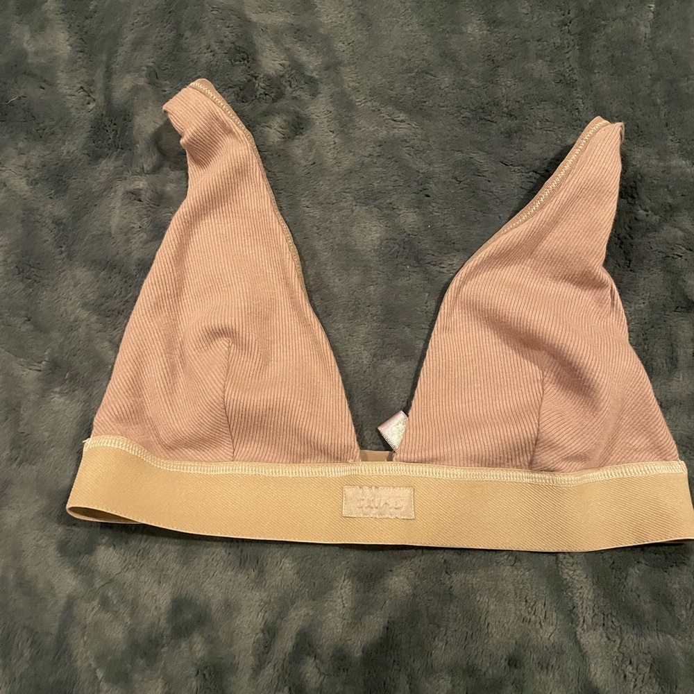 SKIMS brown bralette size L
